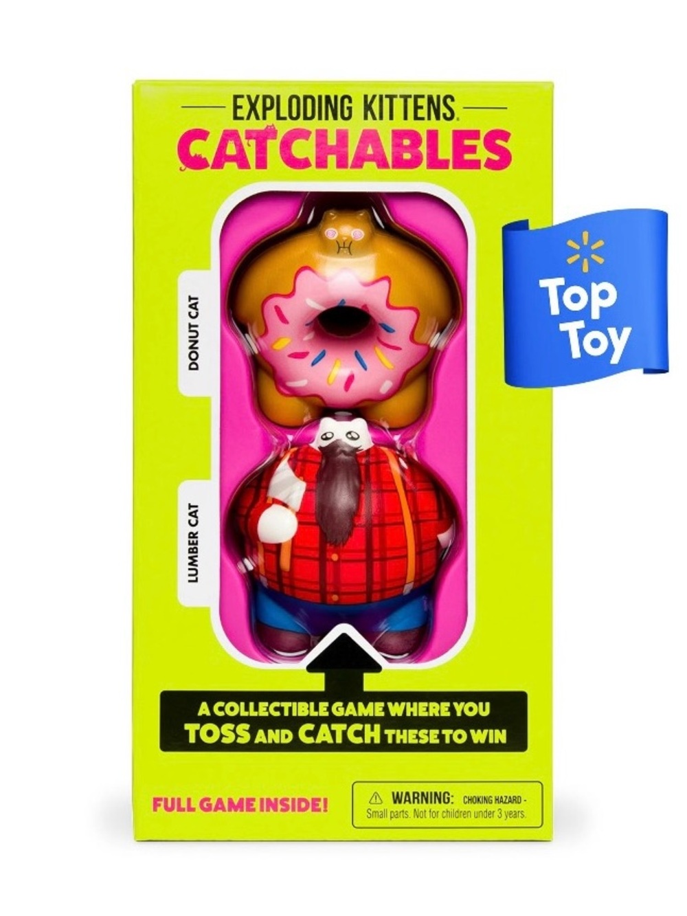 NIB. Catchables Donut Cat & Lumber Cat